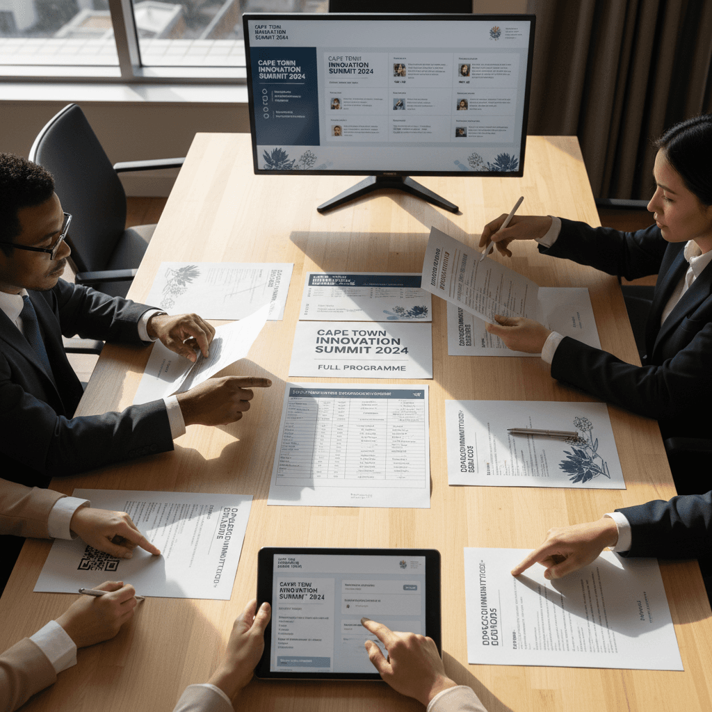 Conference materials and digital platform registration