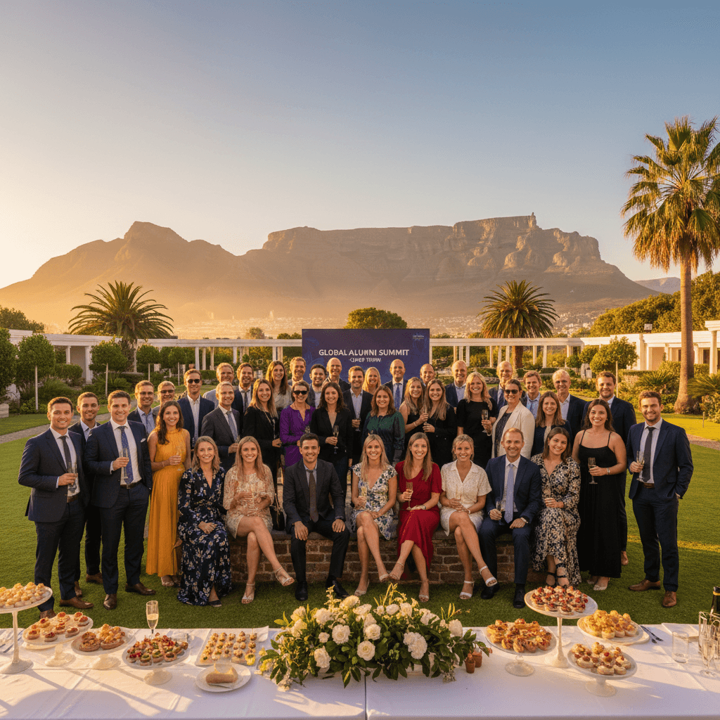 Alumni celebration dinner with Cape Town views